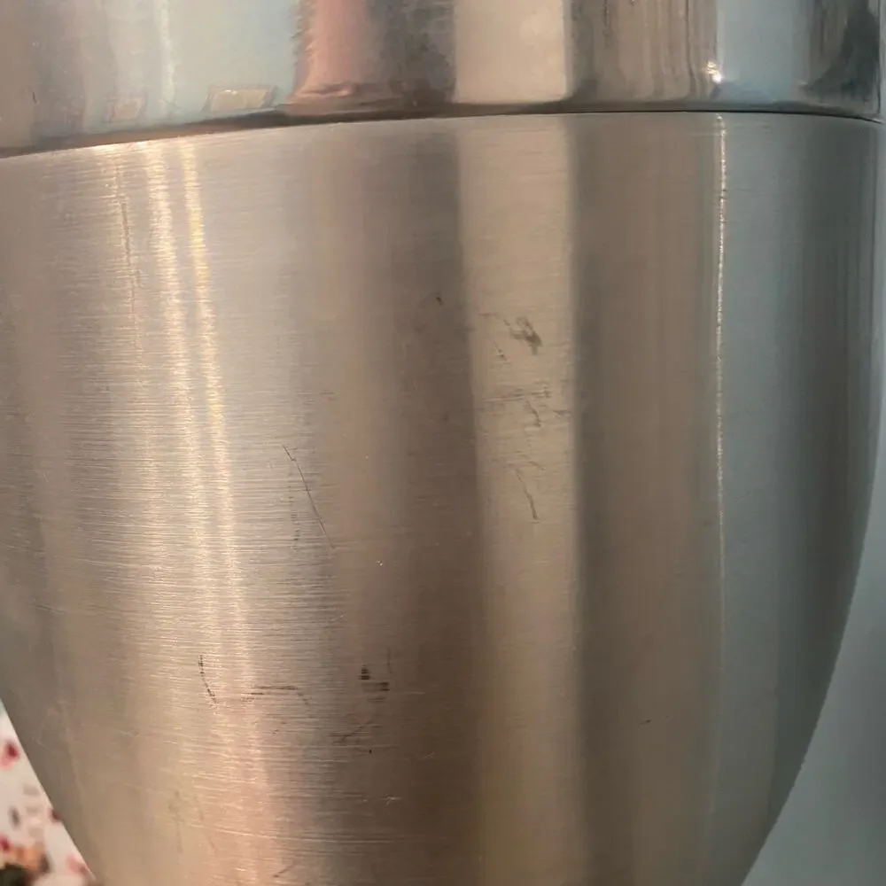 Vintage MCM Kromex Chrome And Brushed Aluminum Ice Bucket Lid Handle Modern